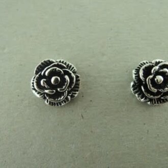 OZ0903 OORSTEKER Ag925 8MM BLOEM