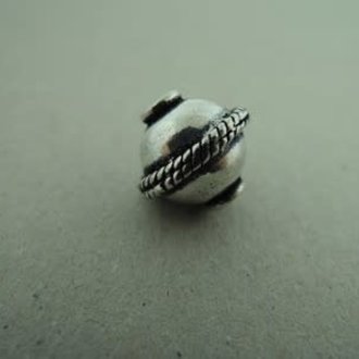 BP51 KRAAL Ag925 (per 3 stuks)  ETNISCH 11MM ROND