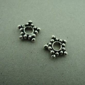 10.89 BP62 KRAAL Ag925 (per 5 stuks) ETNISCH  10MM STER