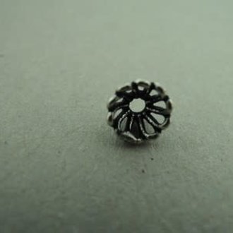 BP54 KRAAL Ag925 (per 10 stuks) ETNISCH  7MM KAPJE