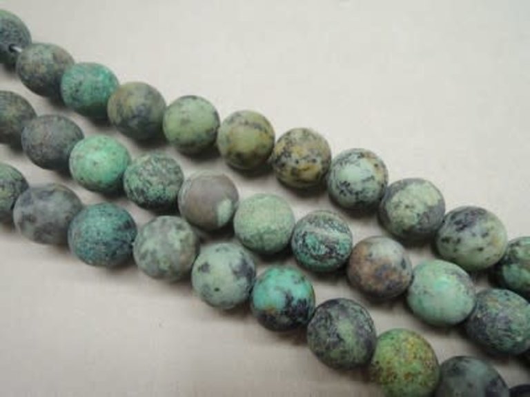 9915 KRAAL AFRIKAANSE TURKOOIS 10MM ROND MAT