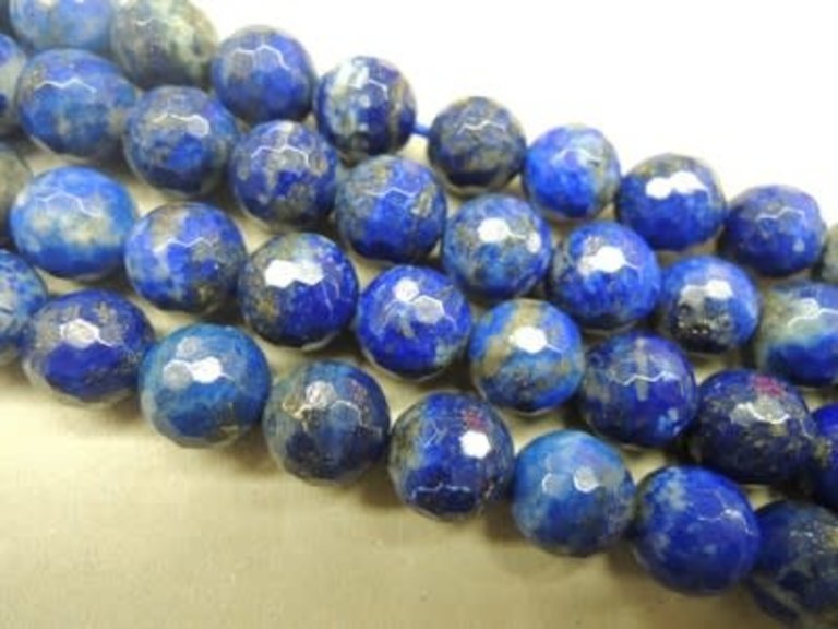 9926 KRAAL LAPIS LAZULI BLAUW 8MM ROND FACET