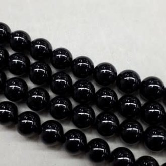 9940 KRAAL TOERMALIJN ZWART 8MM ROND