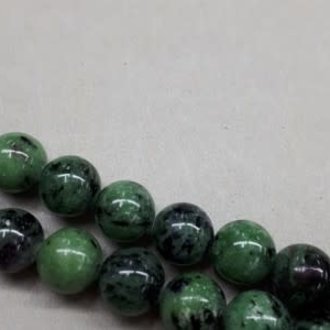 9948 KRAAL ROBIJN IN ZOESIET GROEN 10MM ROND