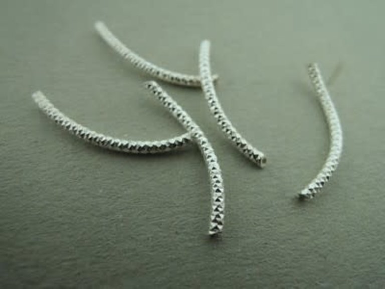 TUBEF20-15 TUSSENSTUK Ag925 (per 10 stuks) 20X15MM GEHAMERD