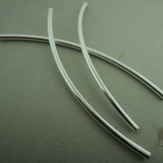 TUBEB80-03 TUSSENSTUK Ag925 (per 5 stuks) 80X3MM GEBOGEN