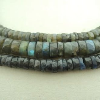 9977 LABRADORIET RONDEL GRIJS +/- 7MM FACET