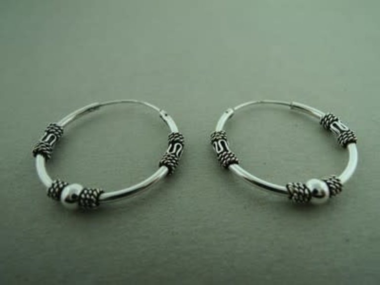 RB-EA0061 CREOOL ETNISCH 25MM x 1.5MM (Ag 925)