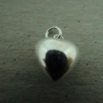 PE72  HANGER Ag925 10MM  HART MET OOG (per 4 stuks)
