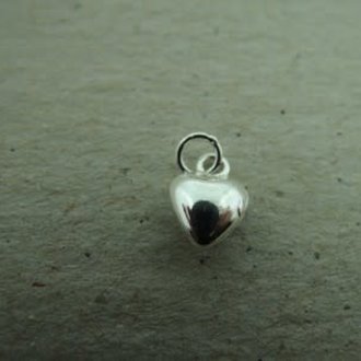 PE289  HANGER Ag925 6MM  HART MET OOG (per 4 stuks)