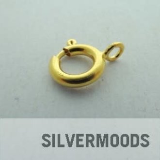 GPLOVE10 VEERSLOT (10 STUKS) AG925 VERGULD 10MM ROND