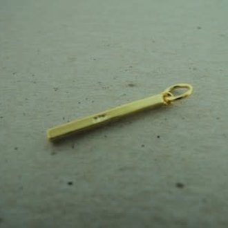 GPPE240 HANGER STAAFJE MET OOG (5 STUKS) AG925 VERGULD 22CM