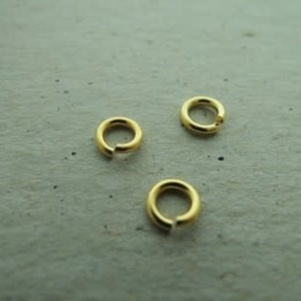 GPENLO50-10 OPEN OGEN(50 STUKS) Ag925 VERGULD 5MM DIAMETER 1MM DRAADDIKTE