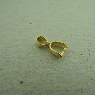 GPPE291 (per 10 stuks) Ag925 VERGULD KLEM MET BEUGEL 7MM