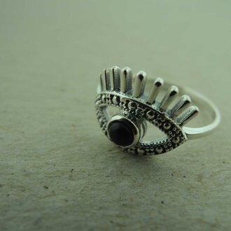 P164 RZ0342 RING Ag925ONIX ZWART 3MM ROND