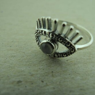 P164 RZ0344 RING Ag925 LABRADORIET GRIJS 3MM ROND