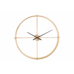 J-Line Wandklok Rond Goud Zwart - Small