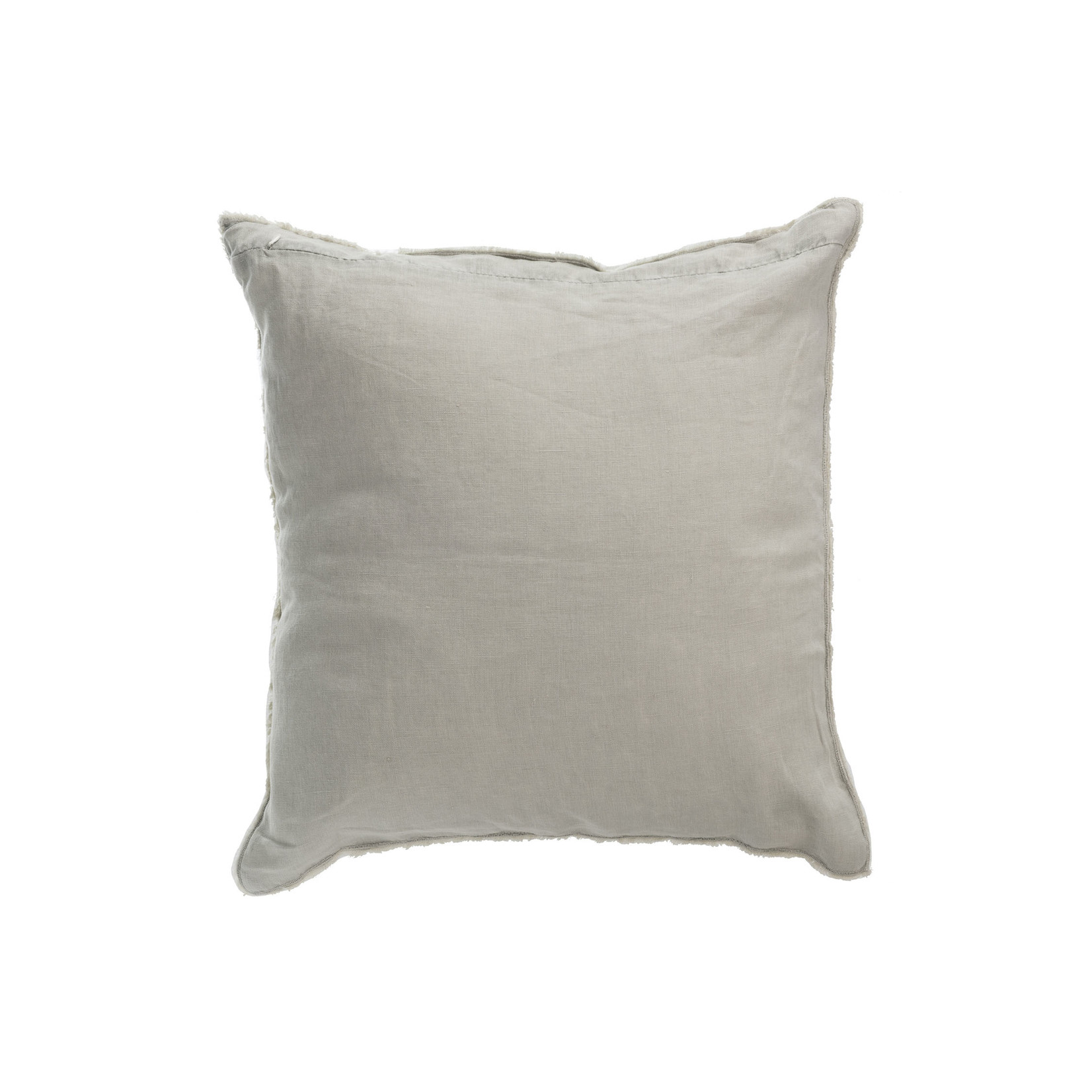 J-Line Cushion Linen Square Washed - Green