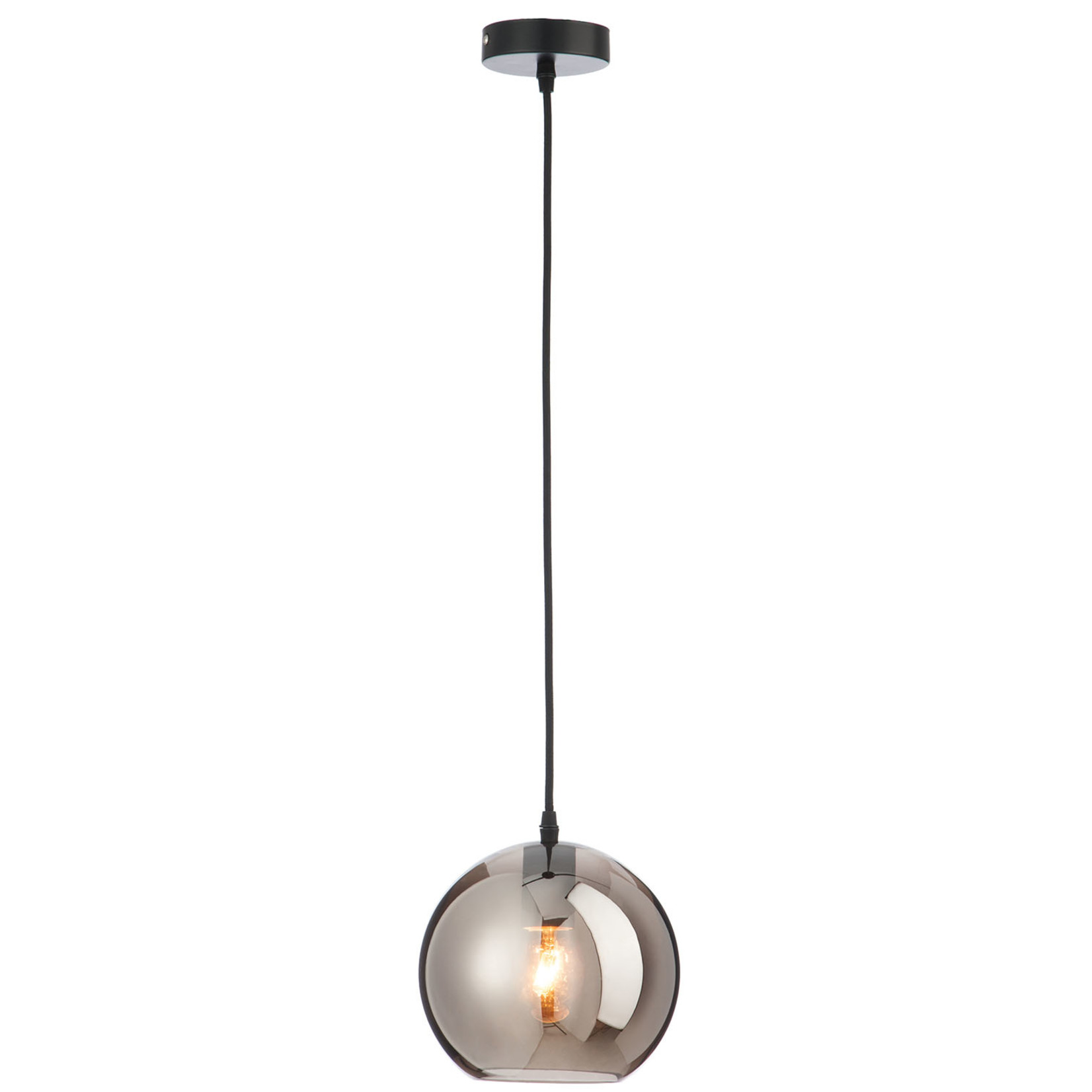 J-Line Hanging lamp Glass Ball Modern Silver - Small