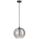 J-Line Hanglamp Glas Bol Modern Zilver - Medium