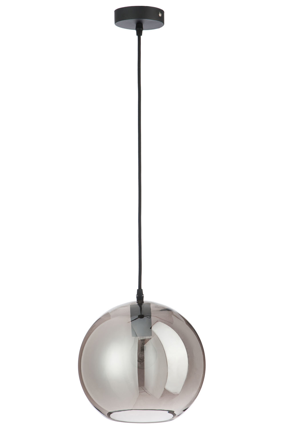 Hesje Rationeel roddel Hanglamp Glas Bol Modern Zilver - Medium - Sl-homedecoration.com