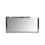 J-Line Wall mirror Rectangular Stainless Steel Shiny - Silver