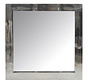 Wall mirror Square Stainless Steel Shiny - Silver