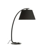 J-Line Table lamp Arc Modern Metal Round Shade - Black