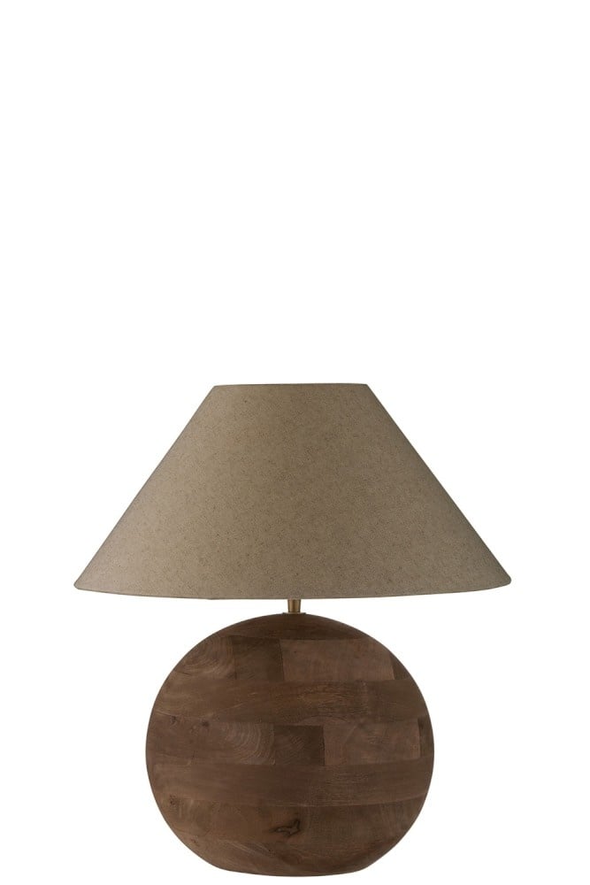 small brown table lamp