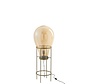 Standing Lamp Hot Air Balloon Glass Metal Gold - Medium