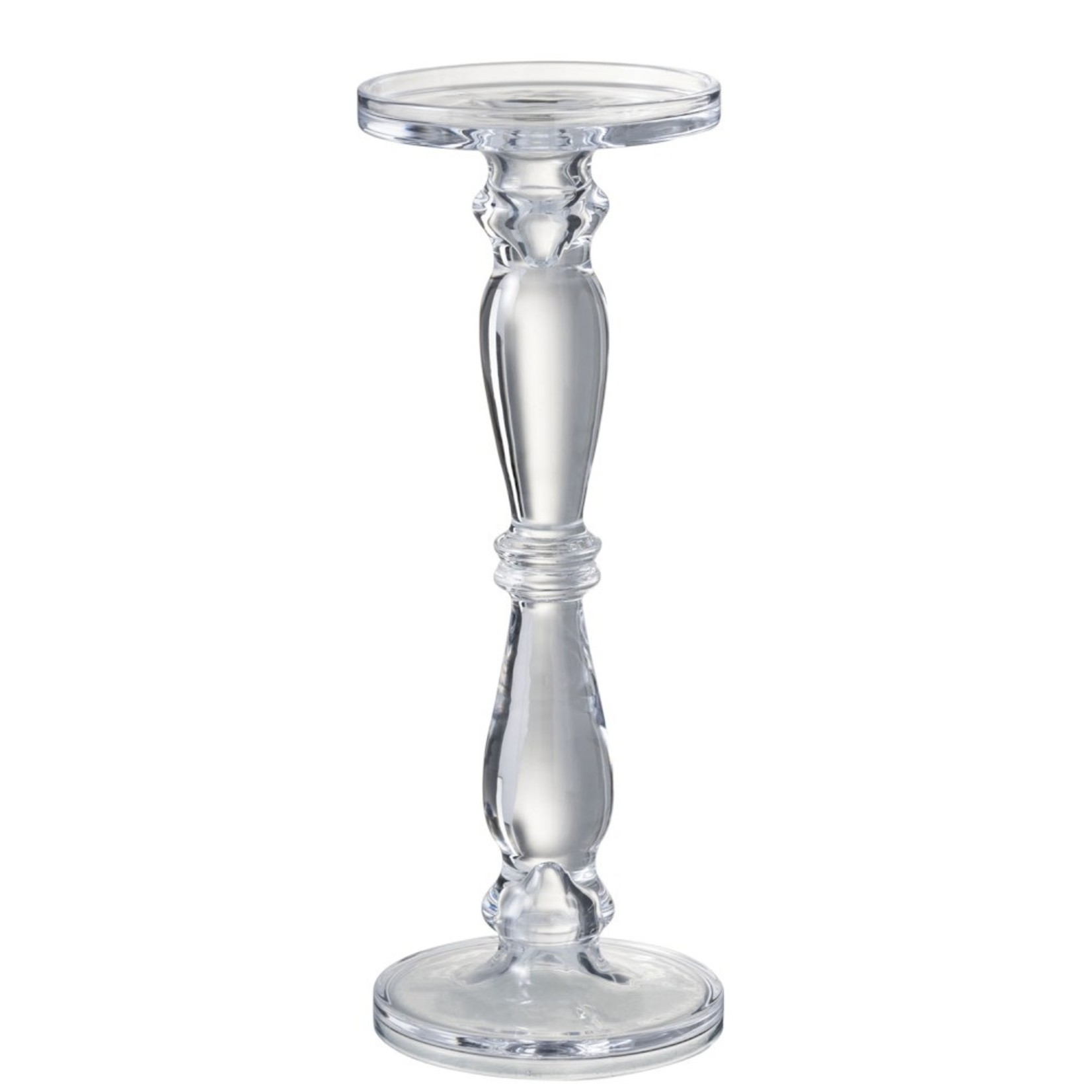 J-Line Candlestick Glass Strak Leti Transparent - Large