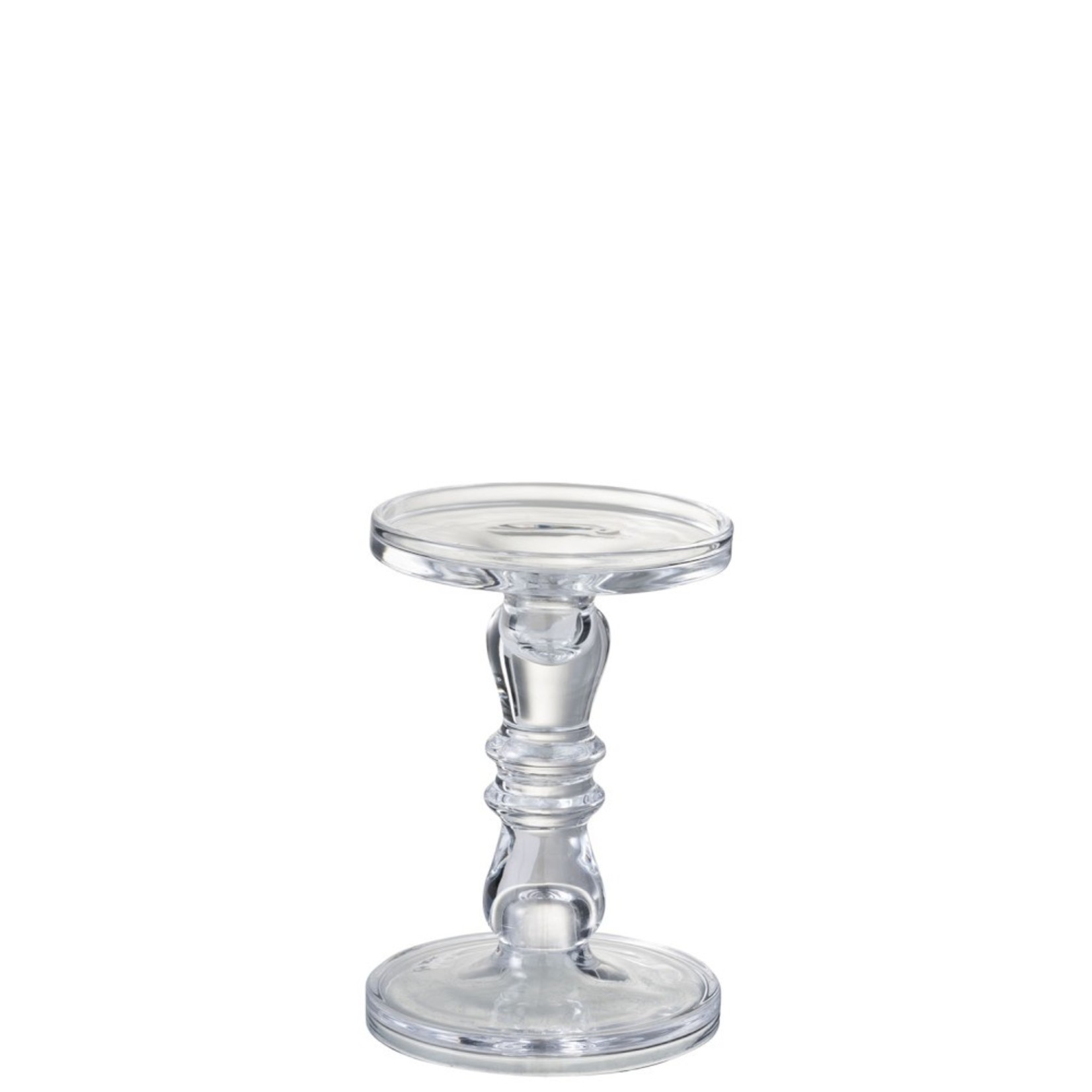 J-Line Candlestick Glass Strak Leti Transparent - Small