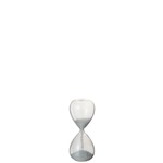 J-Line Decoration Hourglass Glass White Pearls - X Small