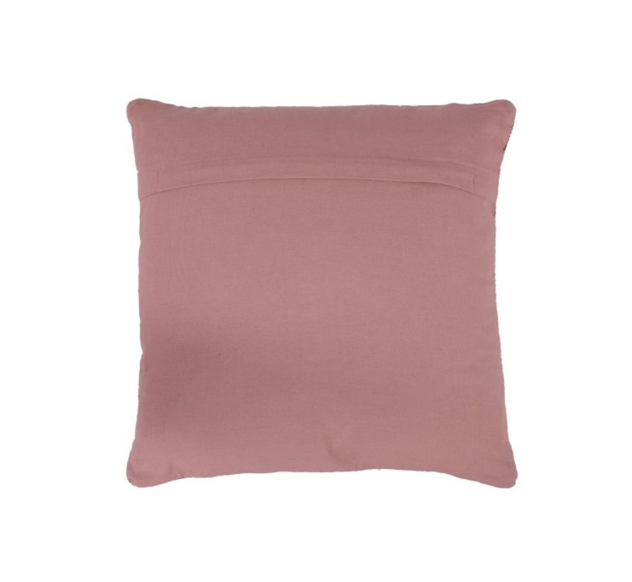 Cushion Cotton Square Faded Print - Pink