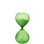 J-Line Decoration Hourglass Glass Transparent - Green