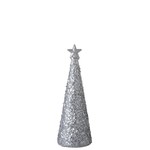 J-Line Table lamp Christmas cone Sugar glass Led White - Small