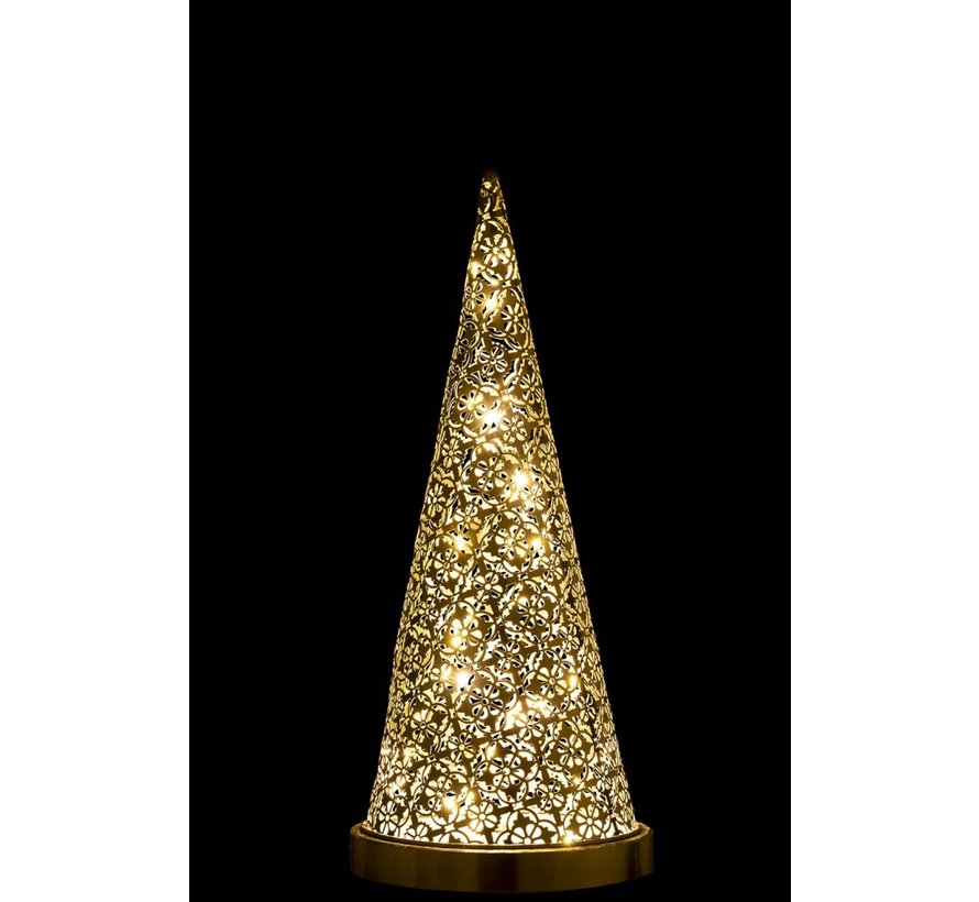 Table lamp cone Metal Led silver - Medium