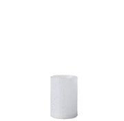 J-Line Theelichthouder Led Cilinder Suikerglas Wit - Small