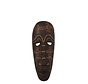 Decoratie Masker Afrikaanse Tekeningen Poly - Bruin