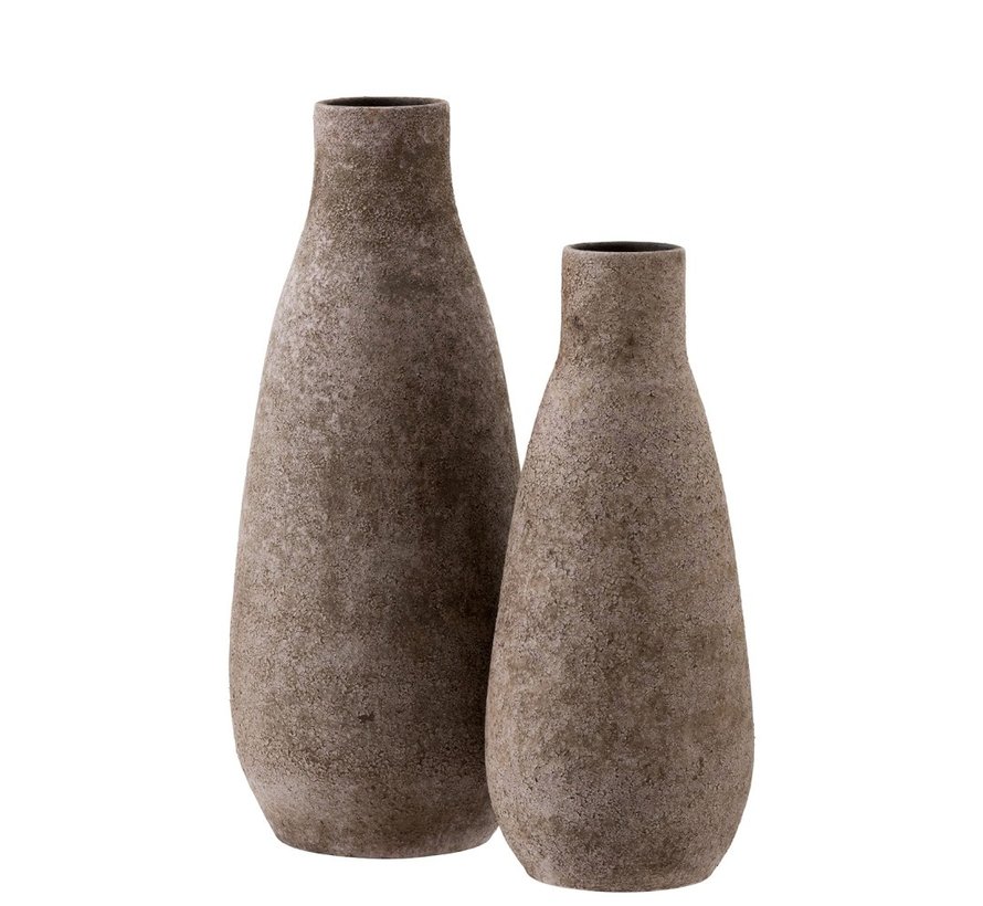 Bottles Vase Ceramic Rustic Brown Pink Large Sl Homedecoration Com