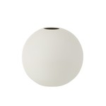 J-Line Vase Sphere Ceramic Pastel Matt White - Large