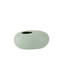 Vase Oval Ceramic Pastel Matt Green - Large