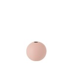 J-Line Vase Ball Ceramic Pastel Mat Pink - Small