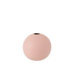 J-Line Vase Sphere Ceramic Pastel Mat Pink - Medium