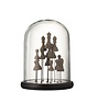 Decoration Stolp Glass Chess Transparent Brown - Medium