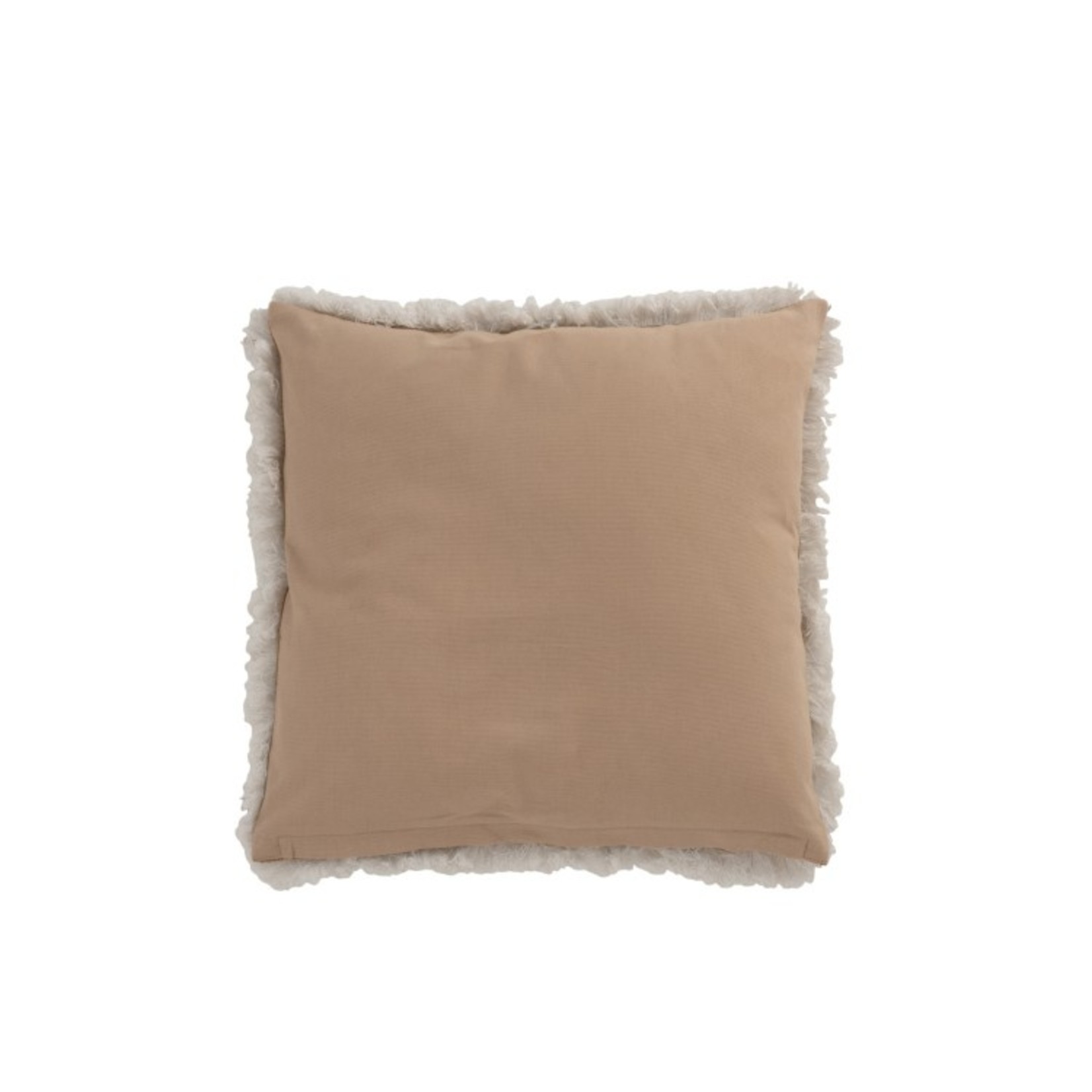 J-Line Cushion Square Mirrors Burlap Brown - White