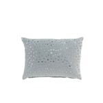 J-Line Pillow Rectangle Mirror Drops Velvet - Light Blue