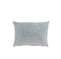 Pillow Rectangle Mirror Drops Velvet - Light Blue