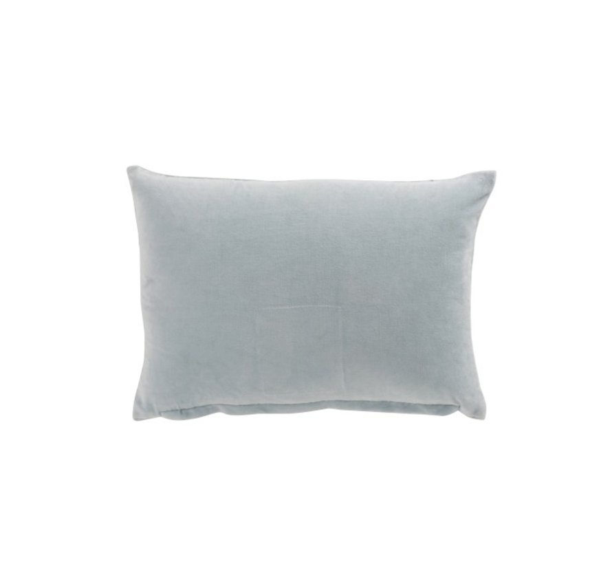 blue rectangle cushion