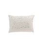 Cushion Rectangle Mirror Drops Velvet - White